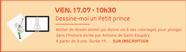 Partir en livre Mouriès 2026 - Atelier Dessine moi un petit Prince 17.07.26